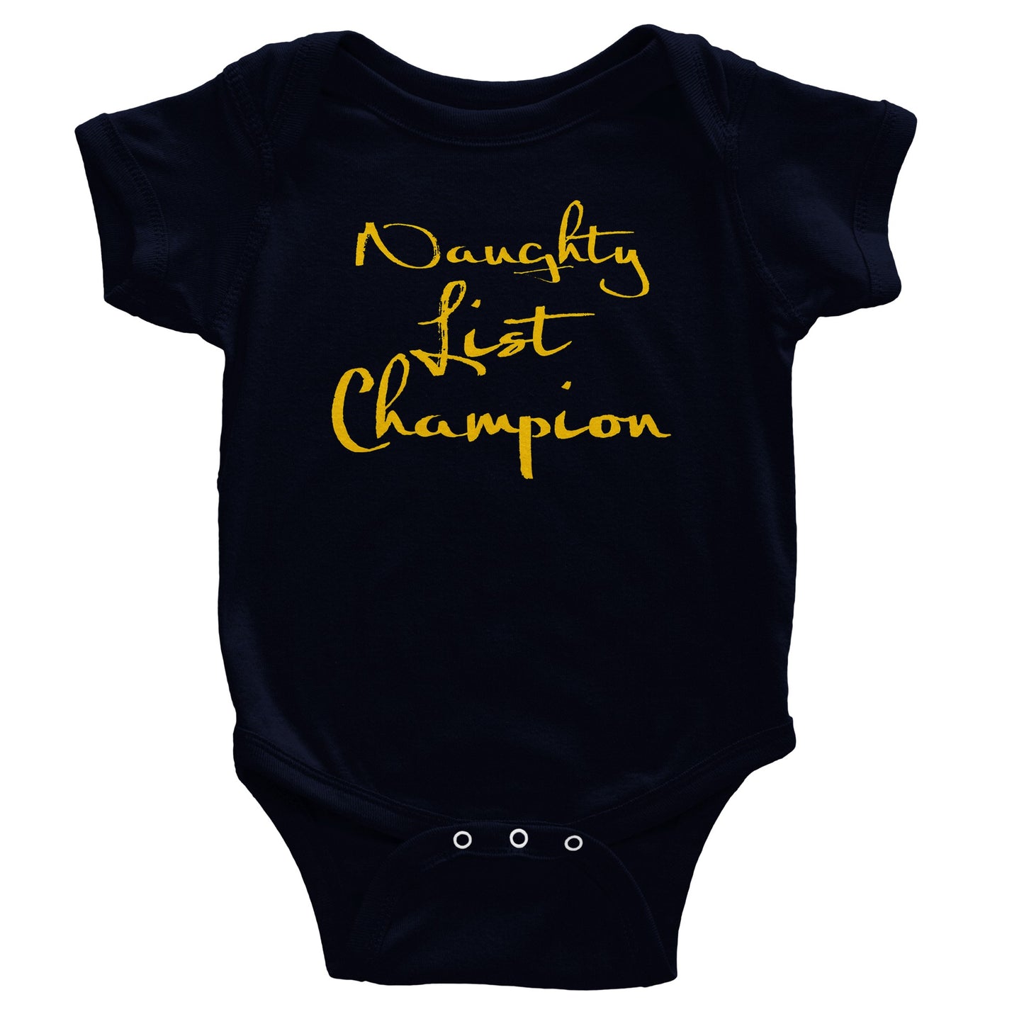 Naughty List Champion - Classic Baby Short Sleeve Bodysuit