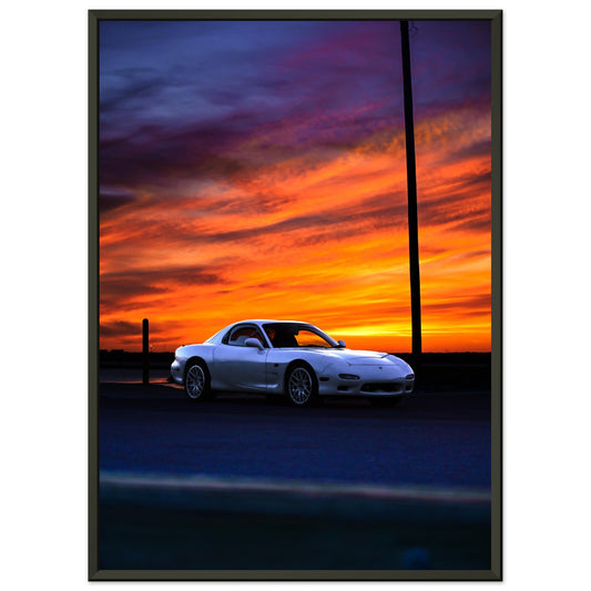 Sundown Drive: Mazda RX7 Basking in Sunset Glory