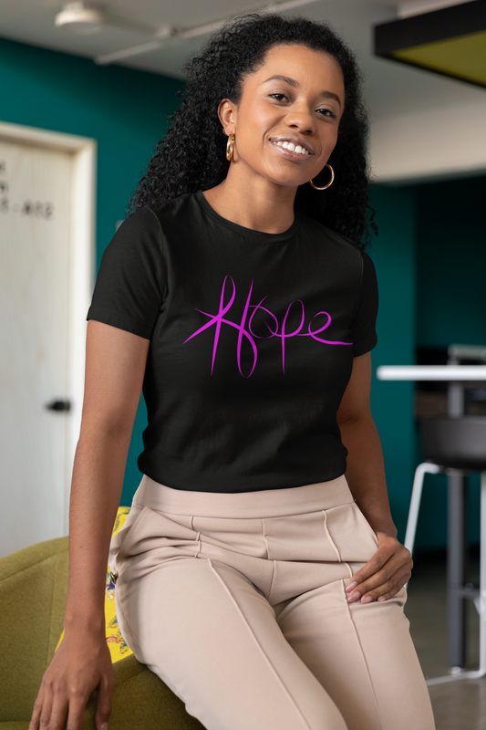 Wear the Power of Hope!  - Pink Hope Ribbon T-Shirt