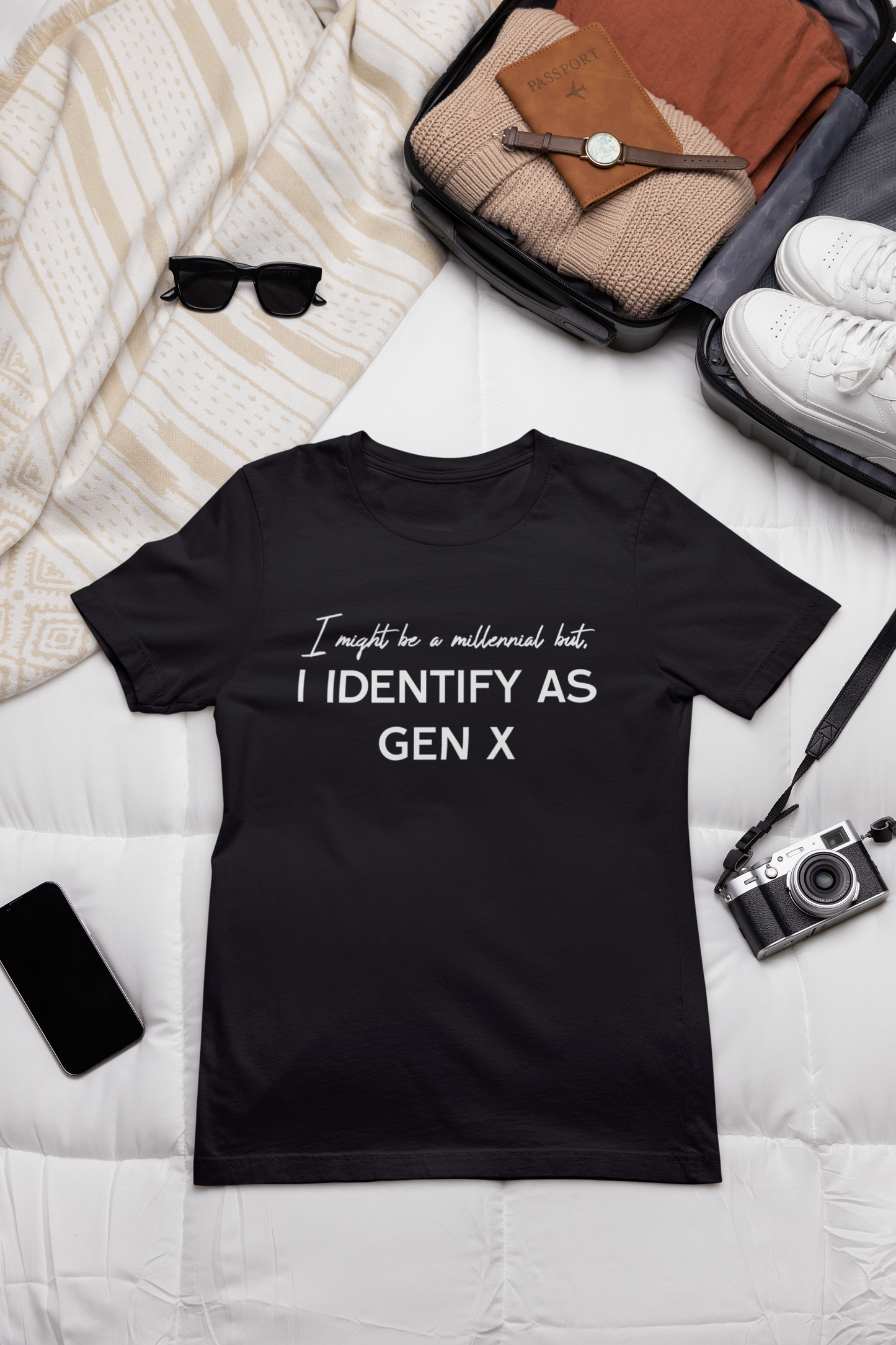 I might be a millennial but, I identify as Gen X - T-Shirt