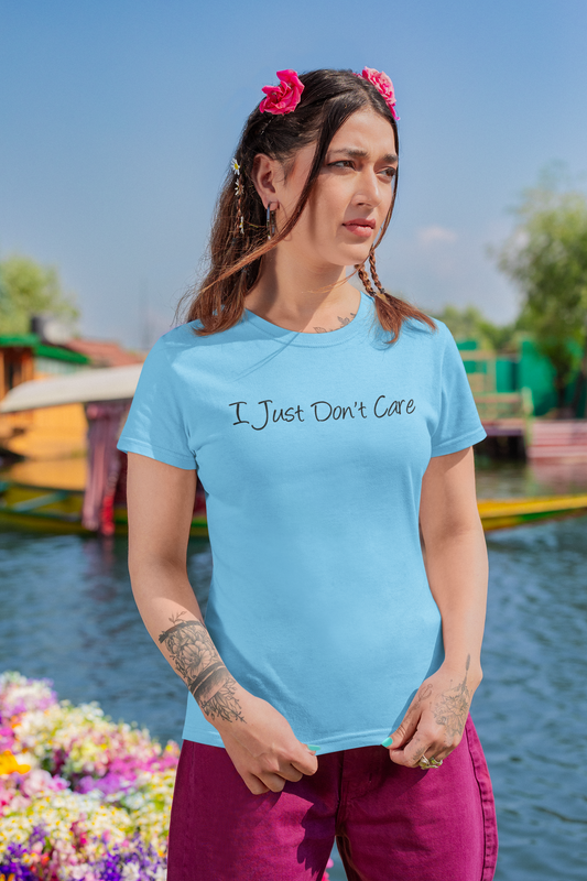 I Just Don't Care - Premium Unisex Crewneck T-shirt